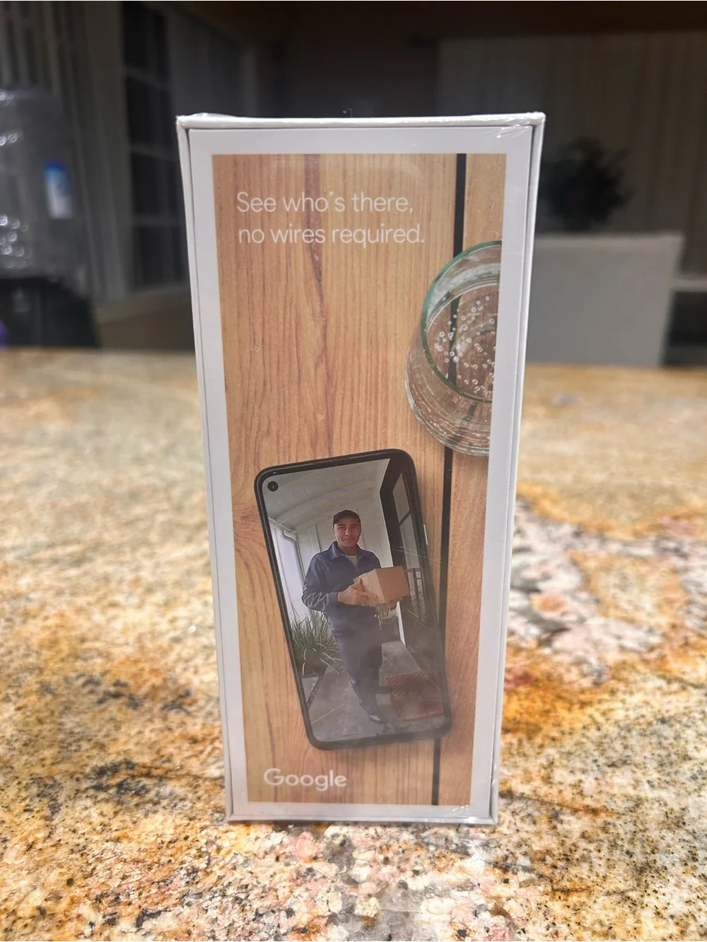 Google Nest Doorbell - Chalk Gray Accent (battery operated )